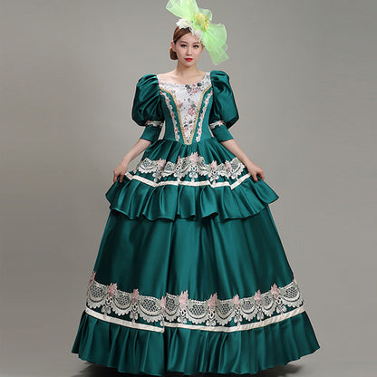 Renaissance Fairy Princess Dress Colonial Ball Gown Period Dress Theatrical Costume