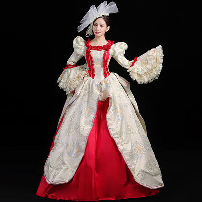 European Carnival Queen Gown Theatrical Reenactment Costume Themed Party Costumes