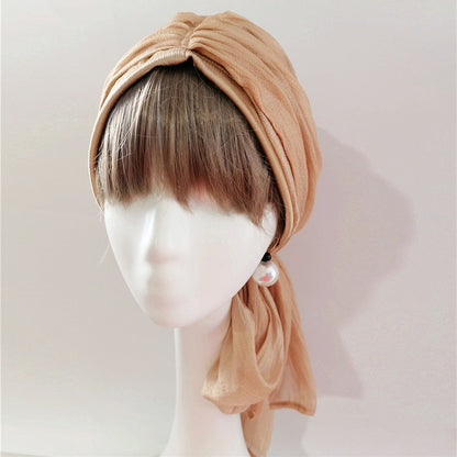 Trendy women Champagne head scarf Rayon kerchief Personilized gift Headband