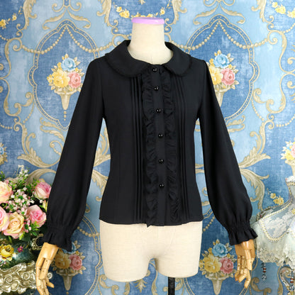 Gothic Victorian Flounce Blouse Ladies Vintage Lolita Ruffle Party Shirts