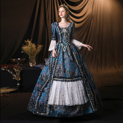 Queen Marie Antoinette Dress Medieval Renaissance Historical Reenactment Theatre Costume