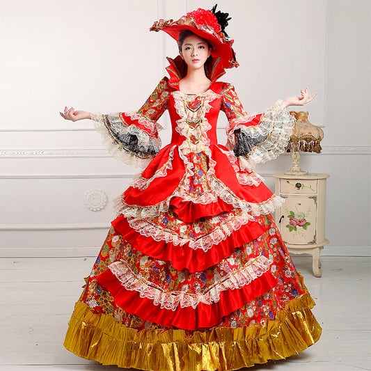 Print Medieval Victorian Period Marie Antoinette Masquerade Dresses