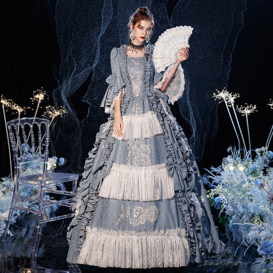 Rococo Baroque Blue Marie Antoinette Dresses
