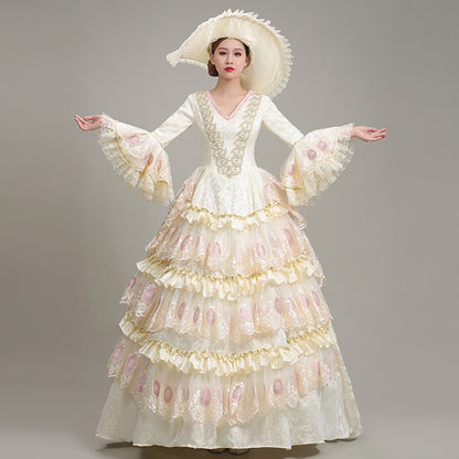 Champagne Southern Belle Princess Masquerade Dress 18th Century Theatre Costume