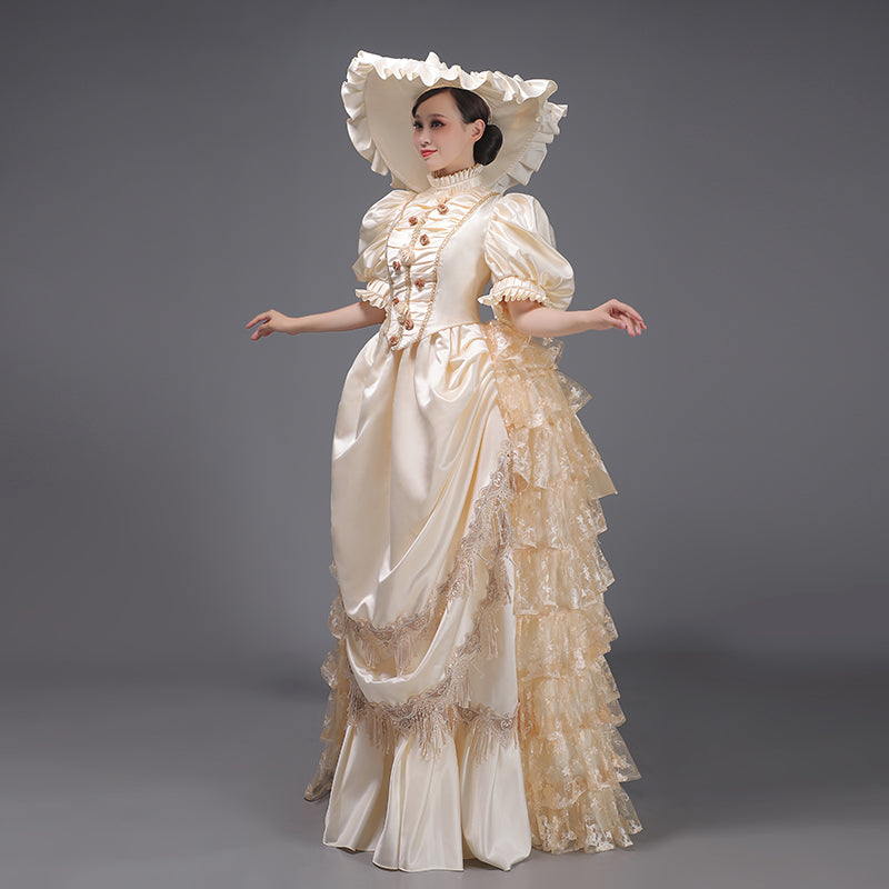 Christmas Party Dress Carnival Victorian Bustle Dresses