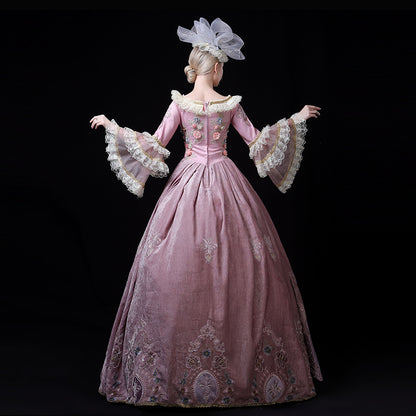 Victorian Pink Dress Southern Belle Masquerade Gown Carnivale theater Gown