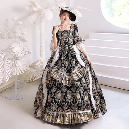 Rococo Baroque Tudor Period Ball Gown Theater Costume Witch Halloween Costume
