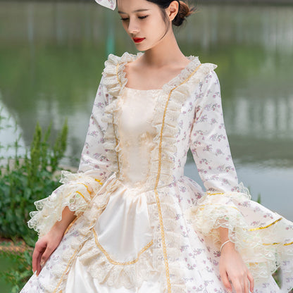 Victorian Dress Renaissance Costume Women Medieval Vintage Ball Gown
