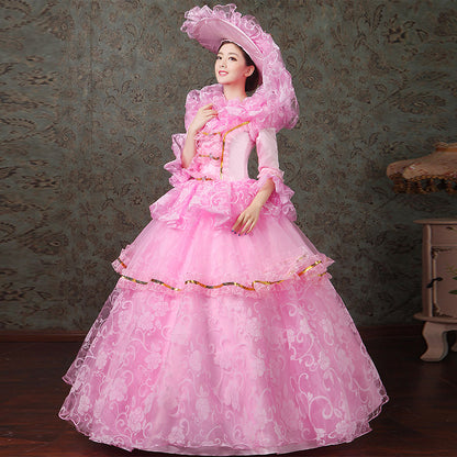 Floral Dance Dress Medieval Victorian Southern Belle Dress