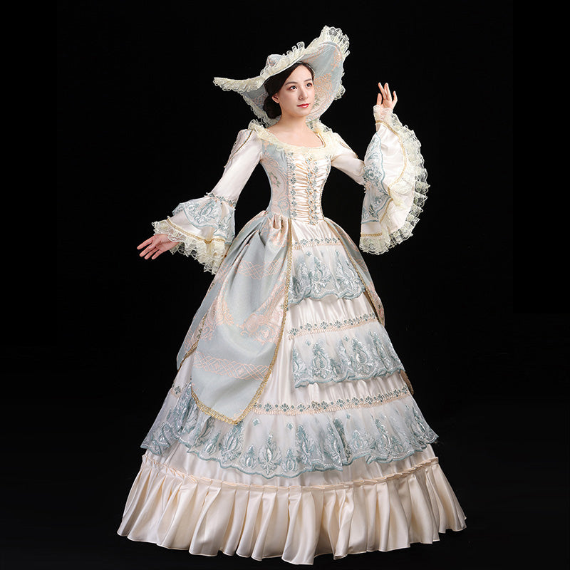 Southern Belle Masquerade Dress Rococo Christmas Masked Ball Clothing