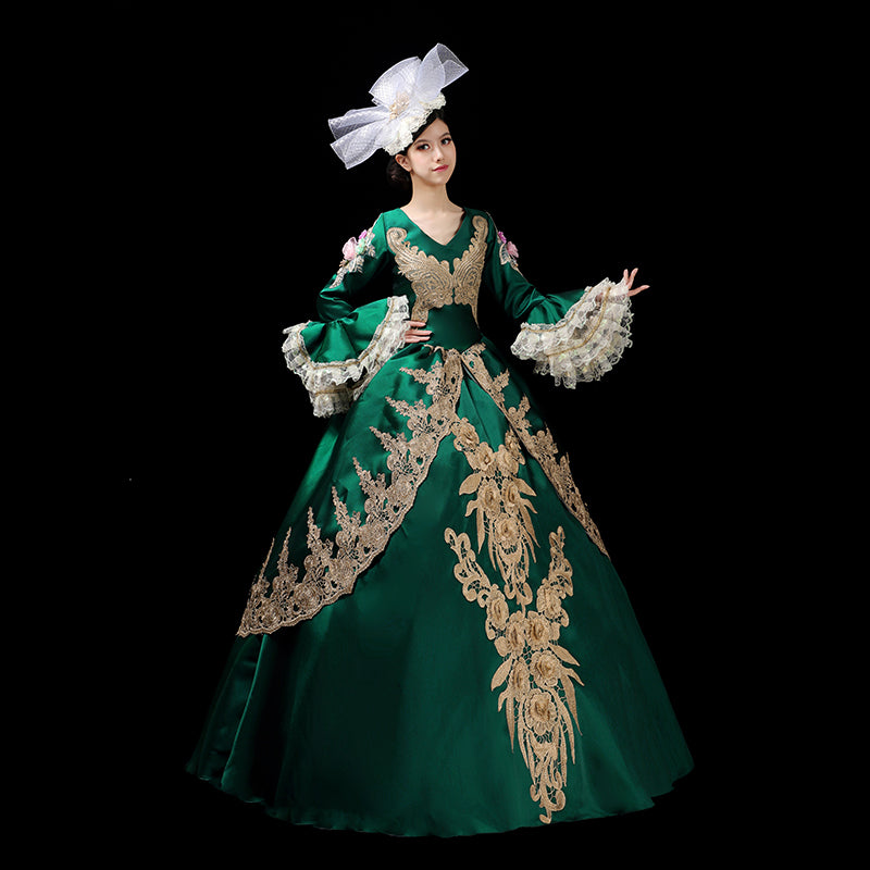 Christmas Party Green Dress Carnival Parade Group Costume