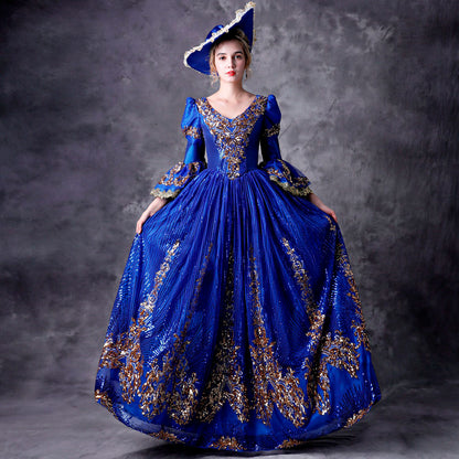 Victorian Period Ball Gown Reenactment Theater Costume