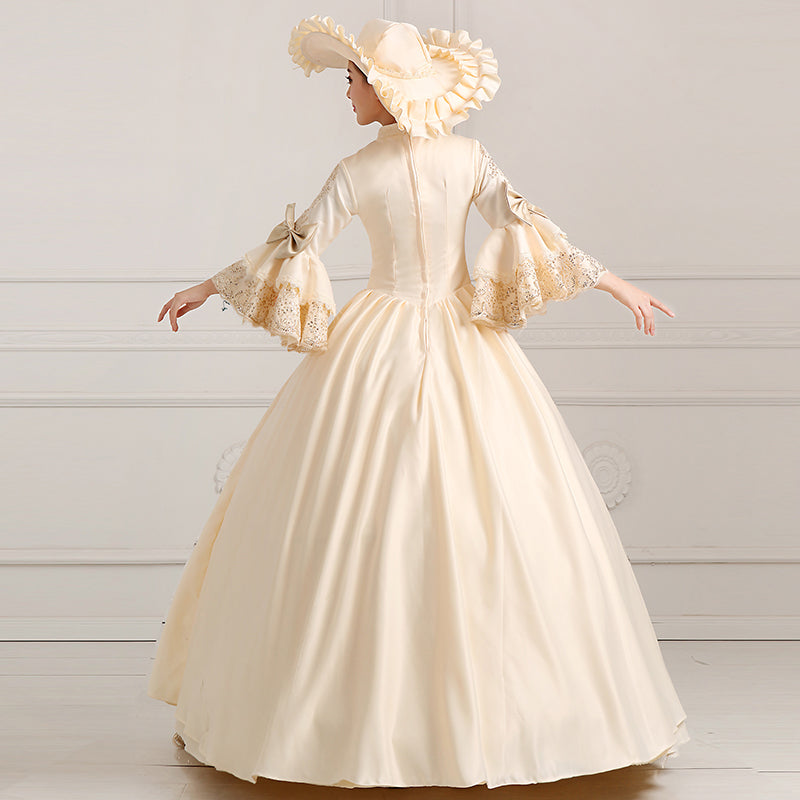 Medieval Renaissance Marie Antoinette Wedding Party Dress For Women