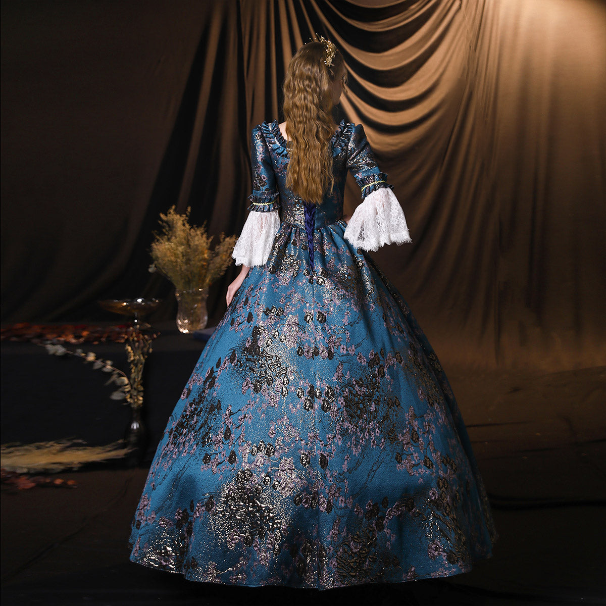 Queen Marie Antoinette Dress Medieval Renaissance Historical Reenactment Theatre Costume