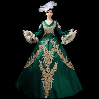 Christmas Party Green Dress Carnival Parade Group Costume