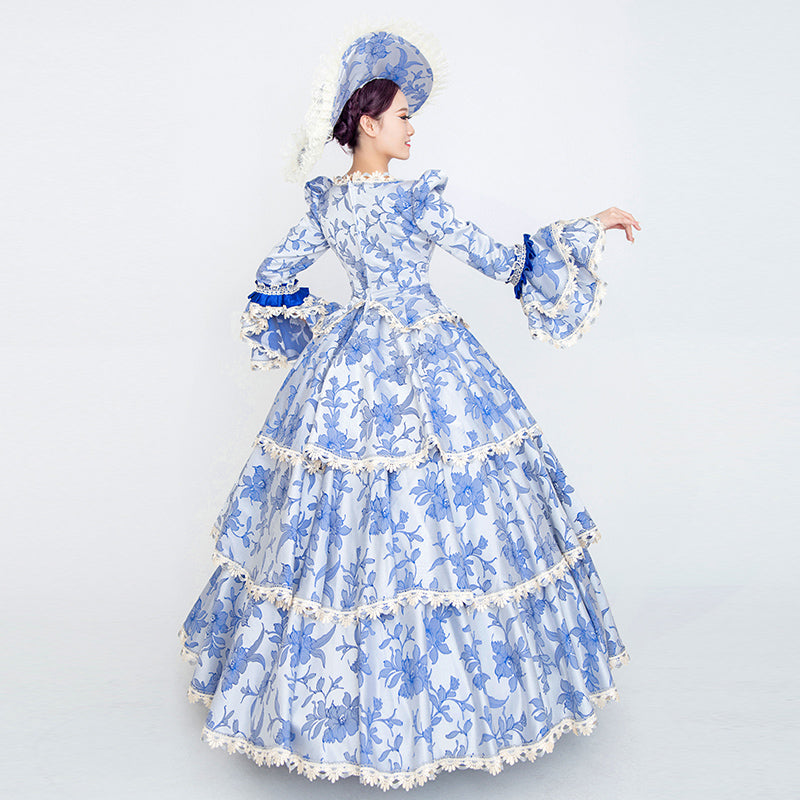 18th Century Rococo Baroque Princess Dress Medieval Renaissance Historical Period Gown