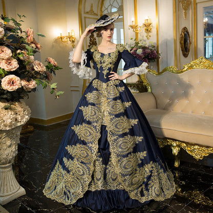 Renaissance Faire Queen Elizabeth Fantasy Dress Theater Costume