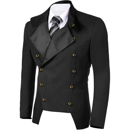 Regency Gothic Tuxedo Fashion Vintage Medieval Men's Jacket Outfit
