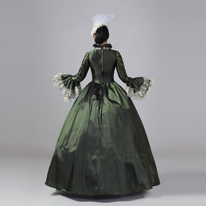 Brown Victorian Princess Dress 17th 18th Century Masquerade Costume