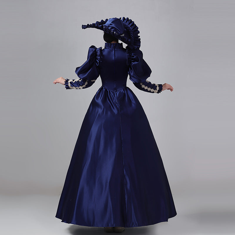Champagne Blue 18th Century Rococo Baroque Masquerade Dresses