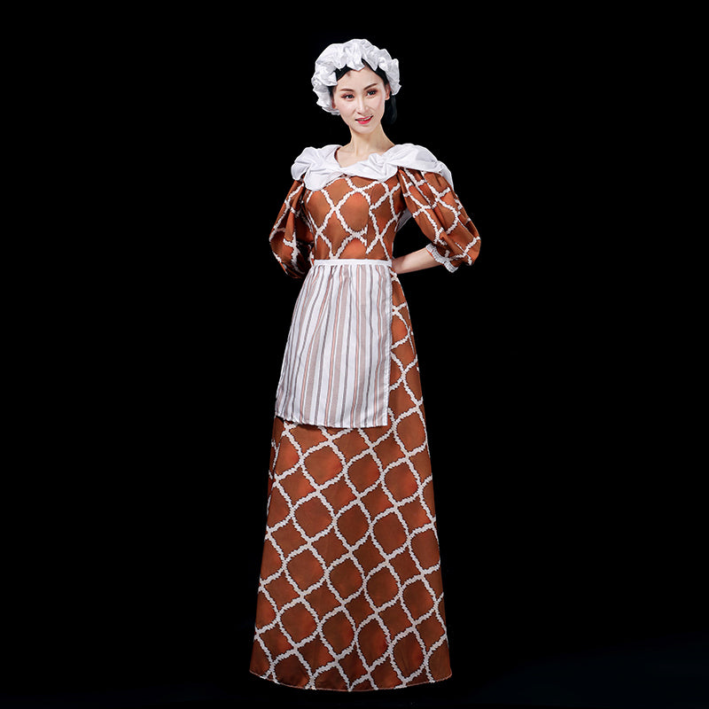 Renaissance Civil War Maid Dresses Georgian Era Dresses