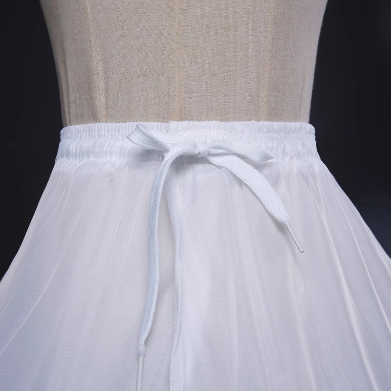 Bridal Bride Petticoats Four Hoop Rims A Layer Of Hard Gauze With Inner Lining Panniers