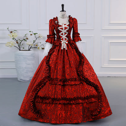 Champagne Retro Costumes Women's Marie Antoinette Costume Euro-Style Vintage Clothing