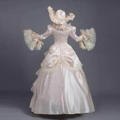 Champagne Baroque Rococo Marie Antoinette Dress Reenactment Revolutionary Costume