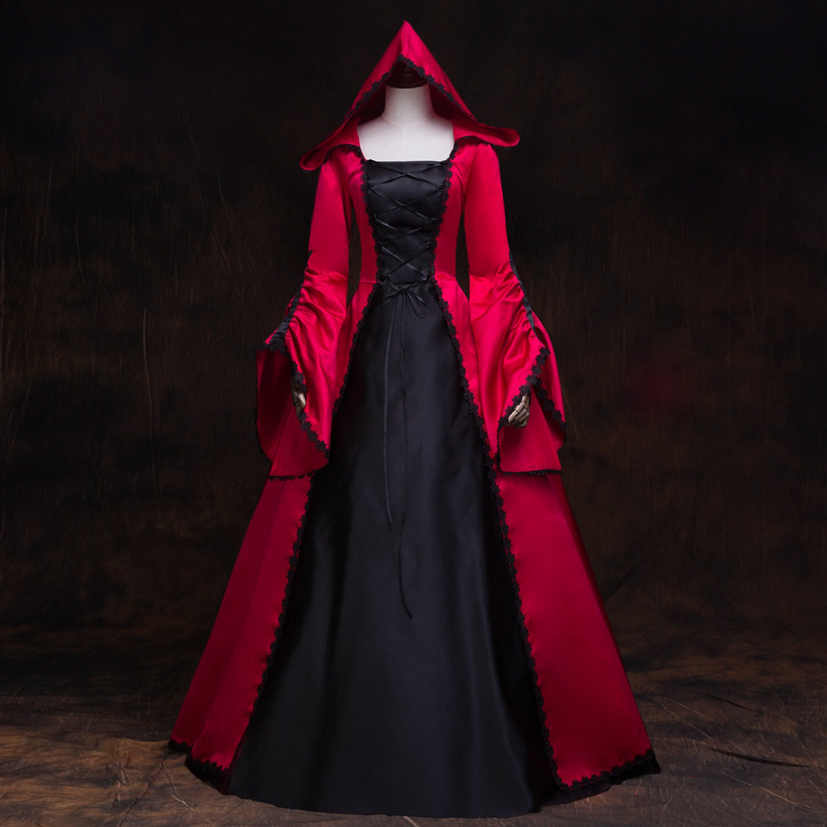 18th Century Gothic Dark Fantasy Dress Halloween Vampire Theater Clothing