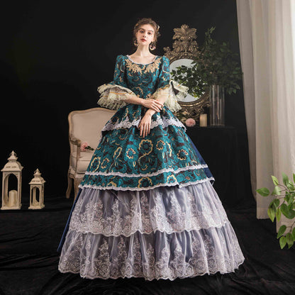 Baroque Belle Princess Dress Brocade Dress