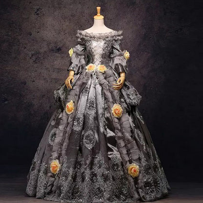 Renaissance Historical Period Dress Queen Rococo Baroque Ball Dresses