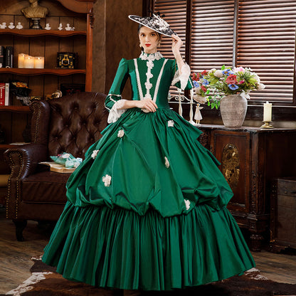 Green Rococo Maire Antoinette Dress Theater Costume