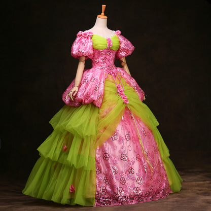 17th 18th European Court Baroque Rococo Ball Gown Wedding Party Dress