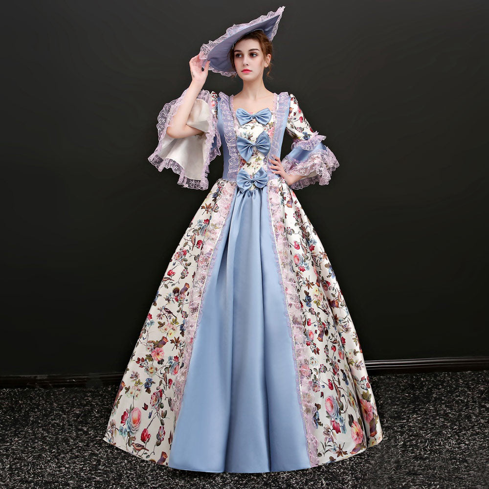 Rococo and Carnivale Gowns Christmas Masquerade Gown Theme Party Women Dress