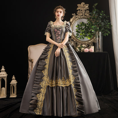 Gray Rococo Southern Belle Marie Antoinette Dresses