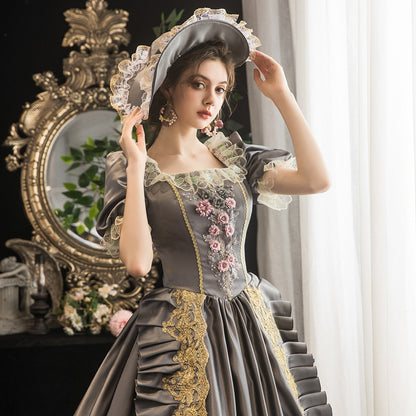 Gray Rococo Southern Belle Marie Antoinette Dresses